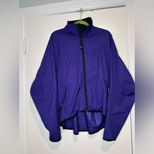 VTG 90s Helly Hansen SzL Purple Full Zip Lightweight Teijin Silmond Windbreaker.
